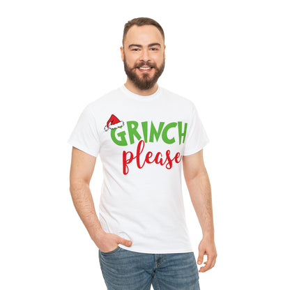 Grinch Please Christmas Short Sleeve Tee