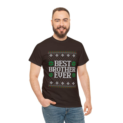 Best Brother Ever Christmas Ugly Sweater Short Sleeve Tee