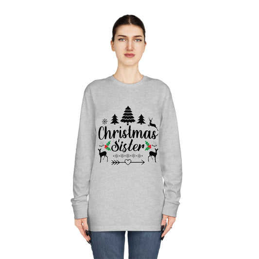 Christmas Sister Family Christmas Long Sleeve Tee