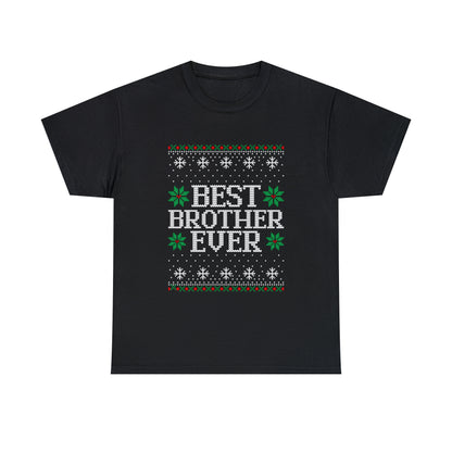 Best Brother Ever Christmas Ugly Sweater Short Sleeve Tee
