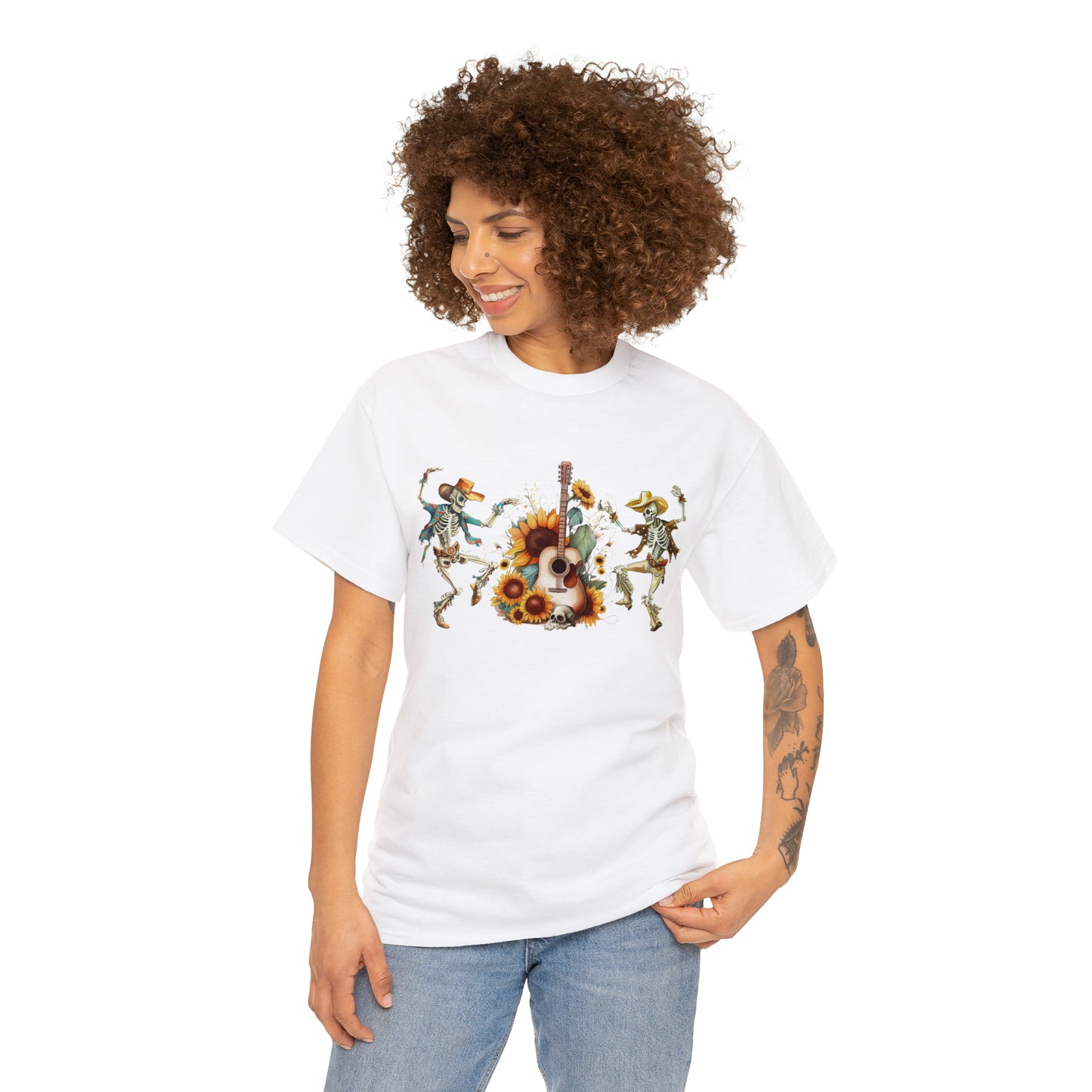 Western Dancing Skeletons Short Sleeve Tee