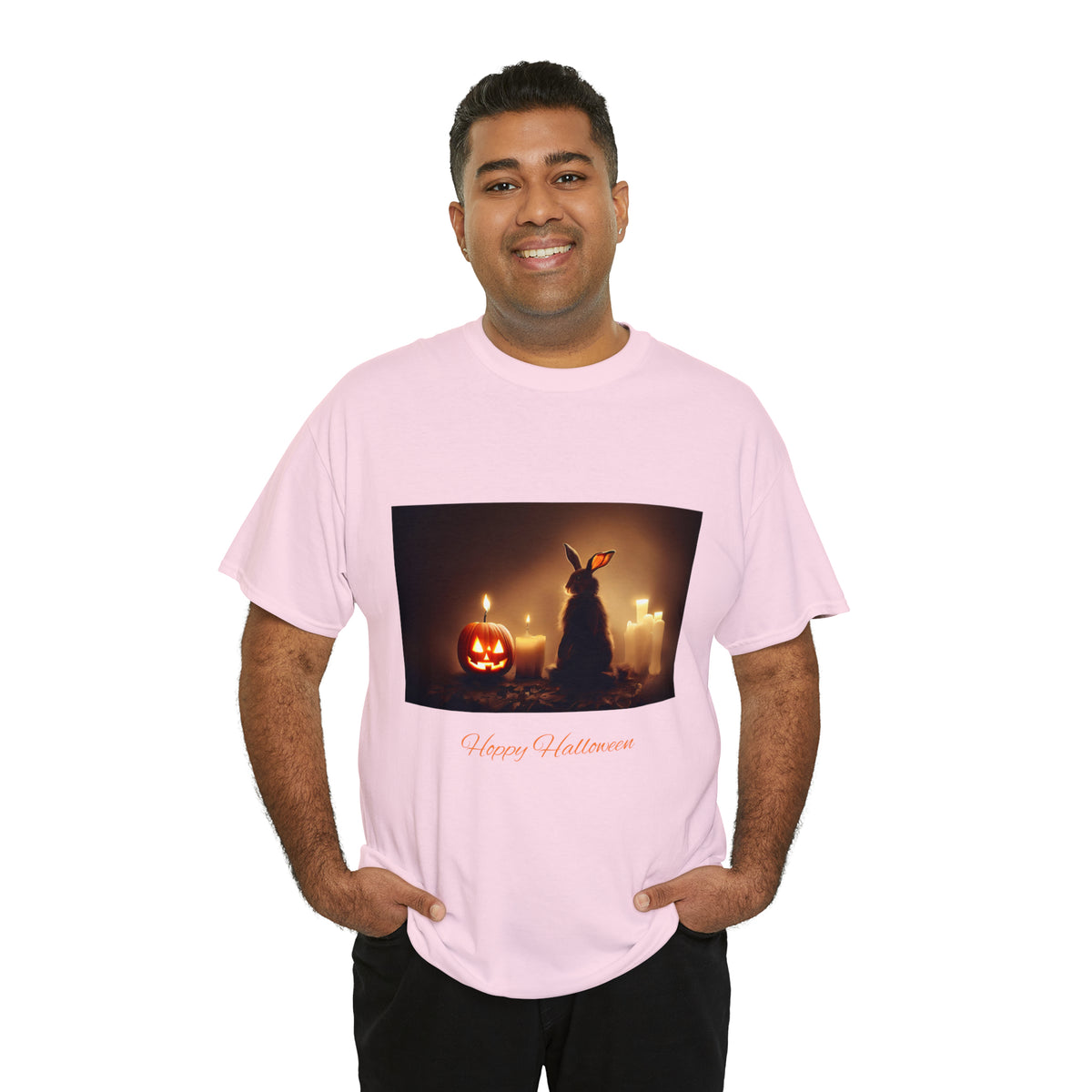 Hoppy Halloween Shirt Rabbit lover cotton Tee Tshirt