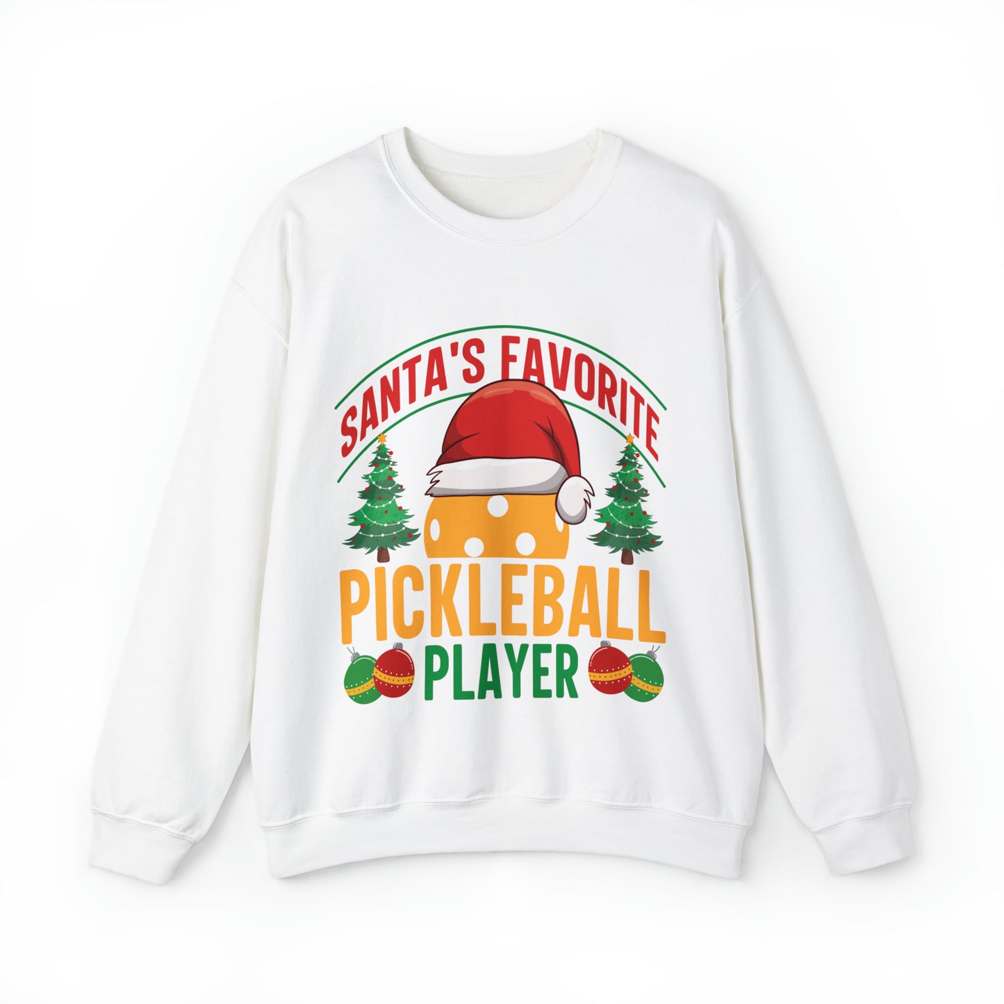 Santa's Favorite Pickleball Player Christmas Sweatshirt