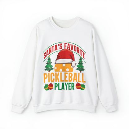 Santa's Favorite Pickleball Player Christmas Sweatshirt