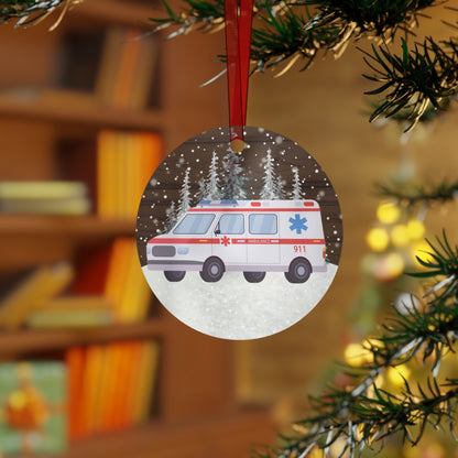 Ambulance Paramedic EMT Emergency Personal Ornament