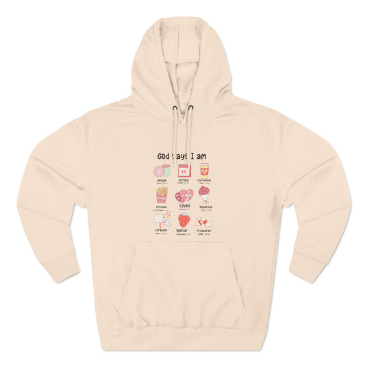 God Says I am Valentine Pullover Hoodie