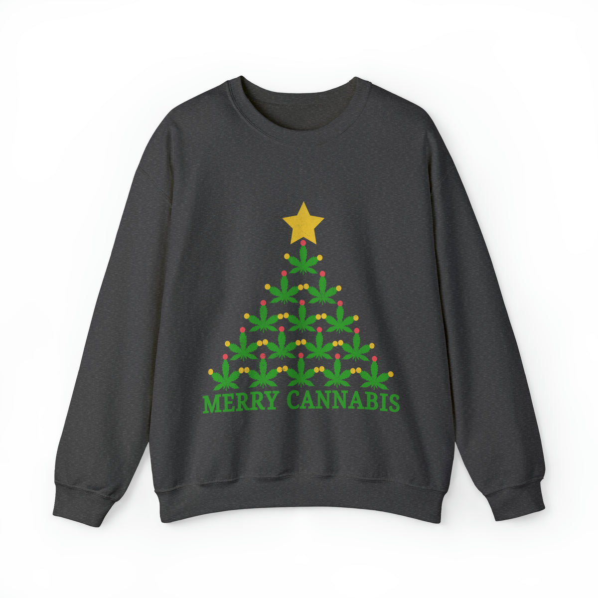 Merry Cannabis Christmas Ugly Sweater Sweatshirt