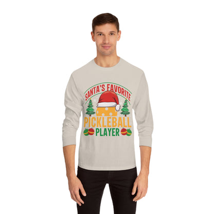 Santa's Favorite Pickleball Player Long Sleeve T-Shirt