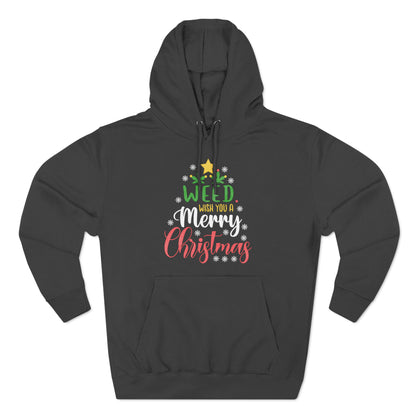 Weed Wish You A Merry Christmas Ugly Sweater Pullover Hoodie