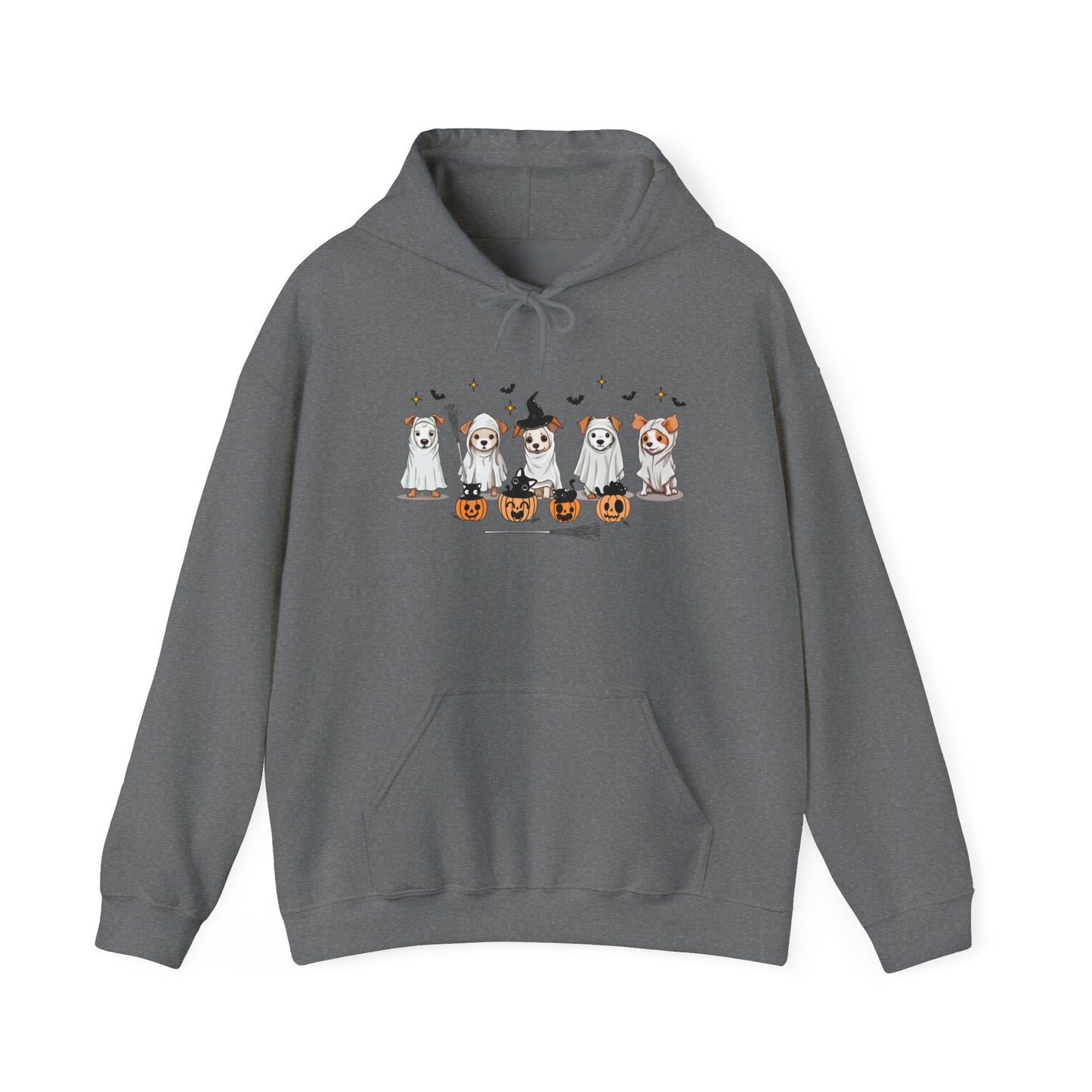 Puppy Ghosts Halloween Pullover Hoodie