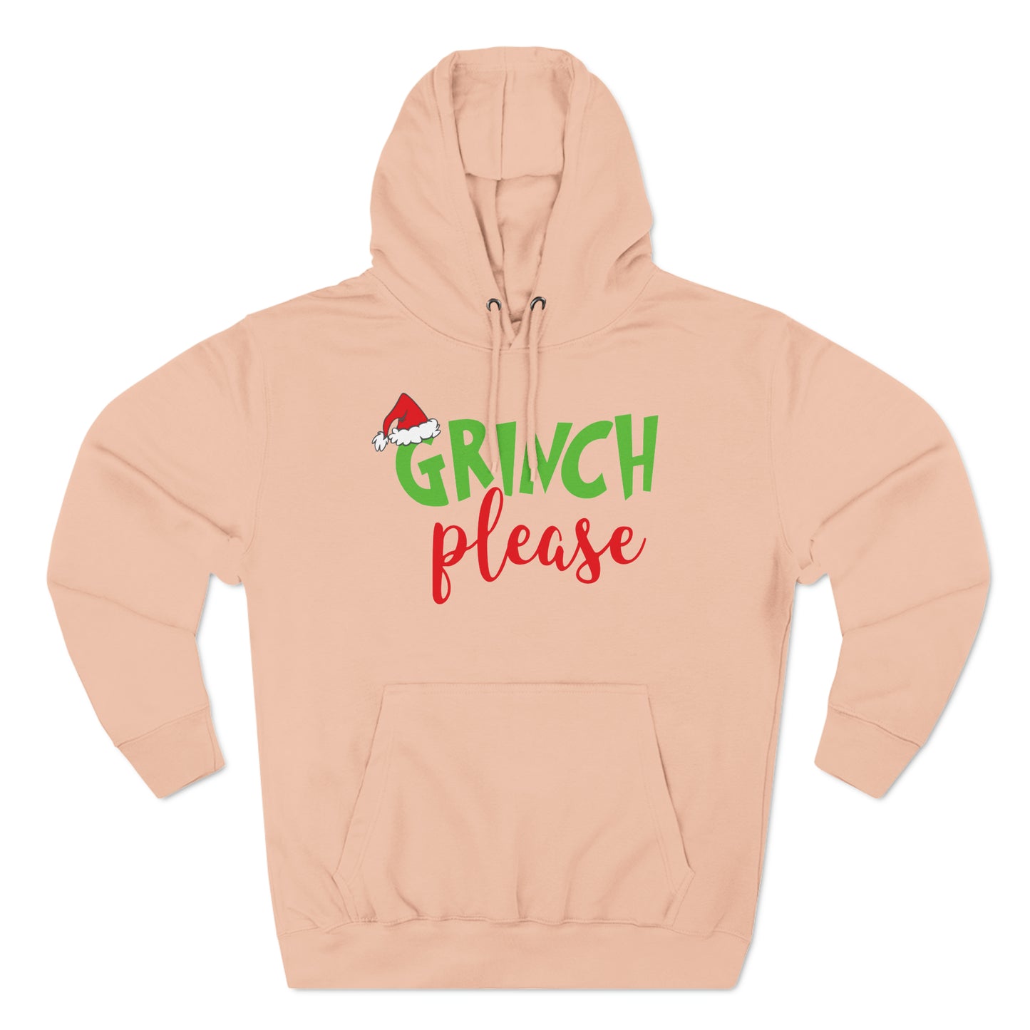 Grinch Please Christmas Pullover Hoodie