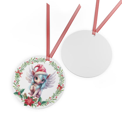 Christmas Unicorn 3 Ornament