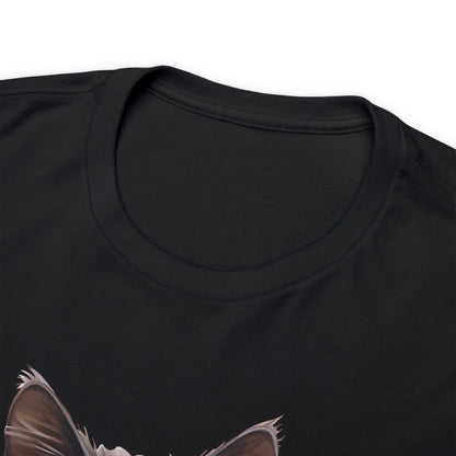 Mystic Whiskers Black Cat Halloween Short Sleeve Tee