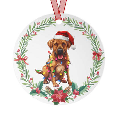 Rhodesian Ridgeback Dog in Lights Ornament