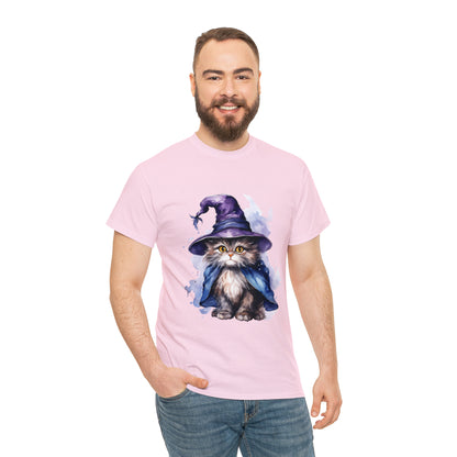 Witch Wizard Cat Halloween Short Sleeve Tee