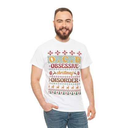 O.C.D. Obsessive Christmas Disorder Ugly Sweater Short Sleeve Tee