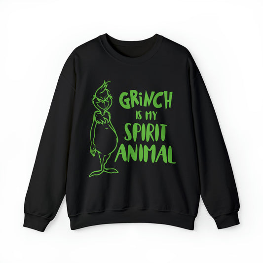 Grinch is My Spirit Animal Christmas Sweatshirt