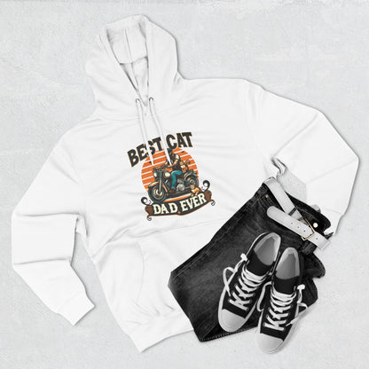 Best Motorcycle Cat Dad Ever Pullover Hoodie