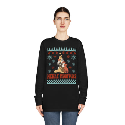 Merry Woofmas Dog Tree Christmas Ugly Sweater Long Sleeve T-shirt