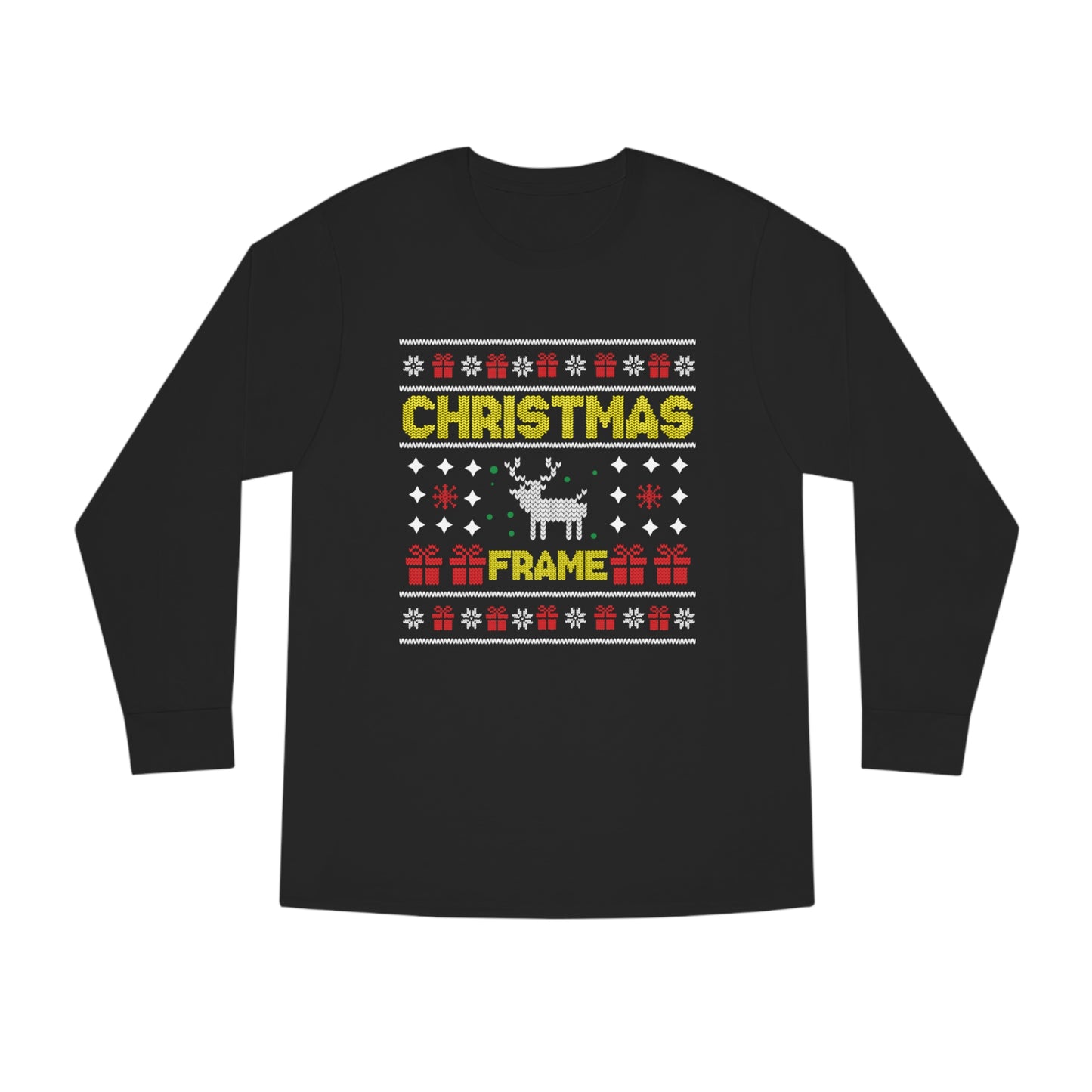 Christmas Frame Ugly Sweater Long Sleeve T-shirt