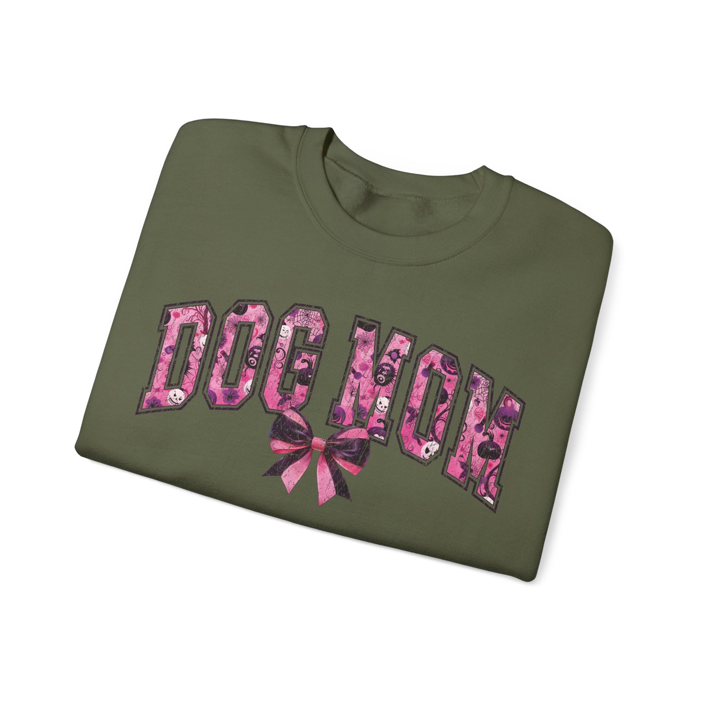 Halloween Pink Dog Mom Sweatshirt