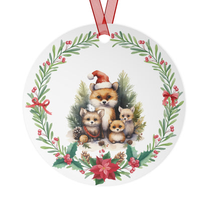 Fox Family of 4 Ornament