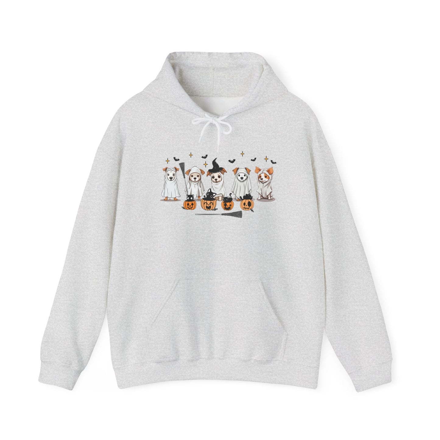 Puppy Ghosts Halloween Pullover Hoodie