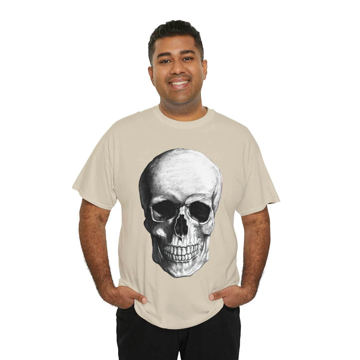 Large Skull Halloween Short Sleeve Tee