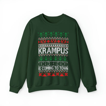 Krampus is Coming to Town Christmas Ugly Sweater Sweatshirt