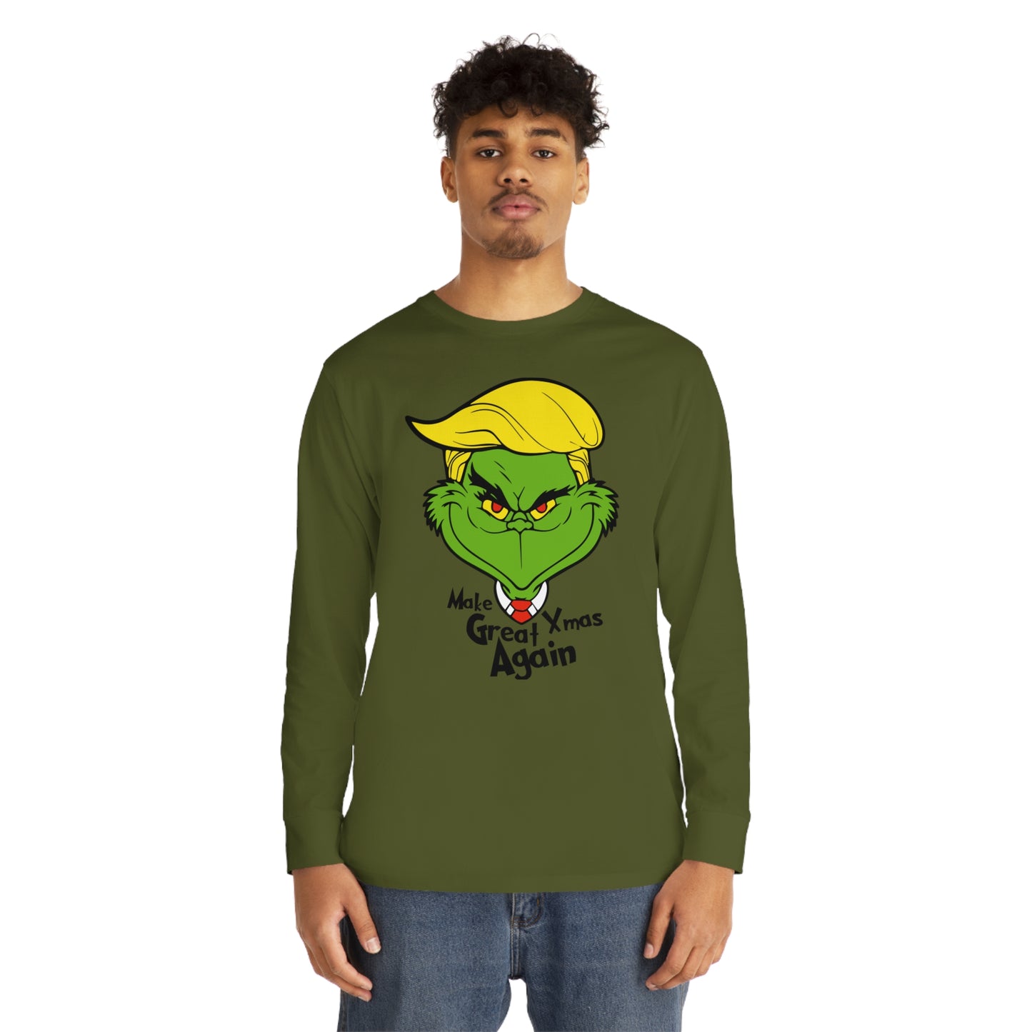 Make Xmas Great Again Grinch Christmas Long Sleeve T-Shirt