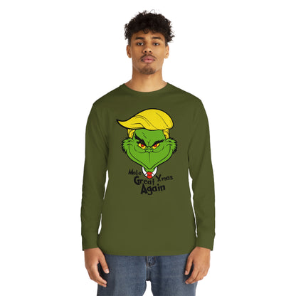 Make Xmas Great Again Grinch Christmas Long Sleeve T-Shirt