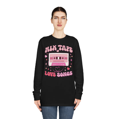 Mix Tape Love Songs Valentine Long Sleeve T-shirt