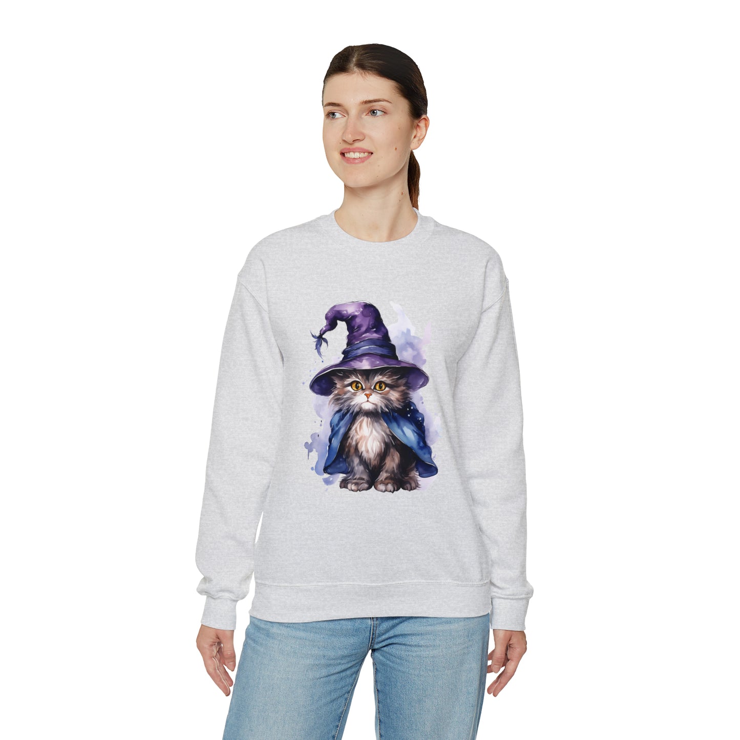 Witch Wizard Cat Halloween Sweatshirt