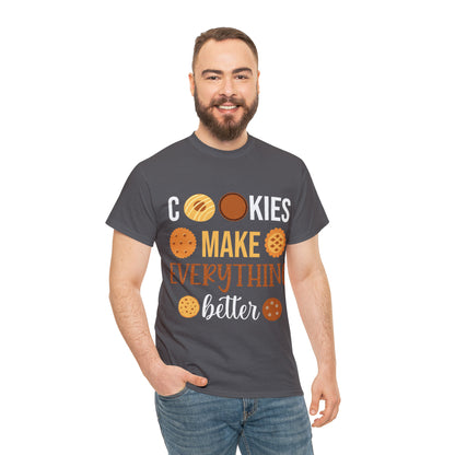Cookies Make Everything Better Christmas Short Sleeve Tee