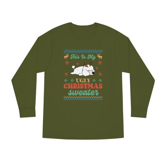 Miniature Poodle This is My Ugly Christmas Sweater Long Sleeve Tee