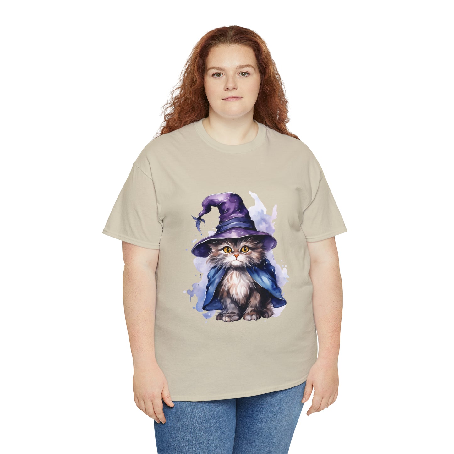 Witch Wizard Cat Halloween Short Sleeve Tee
