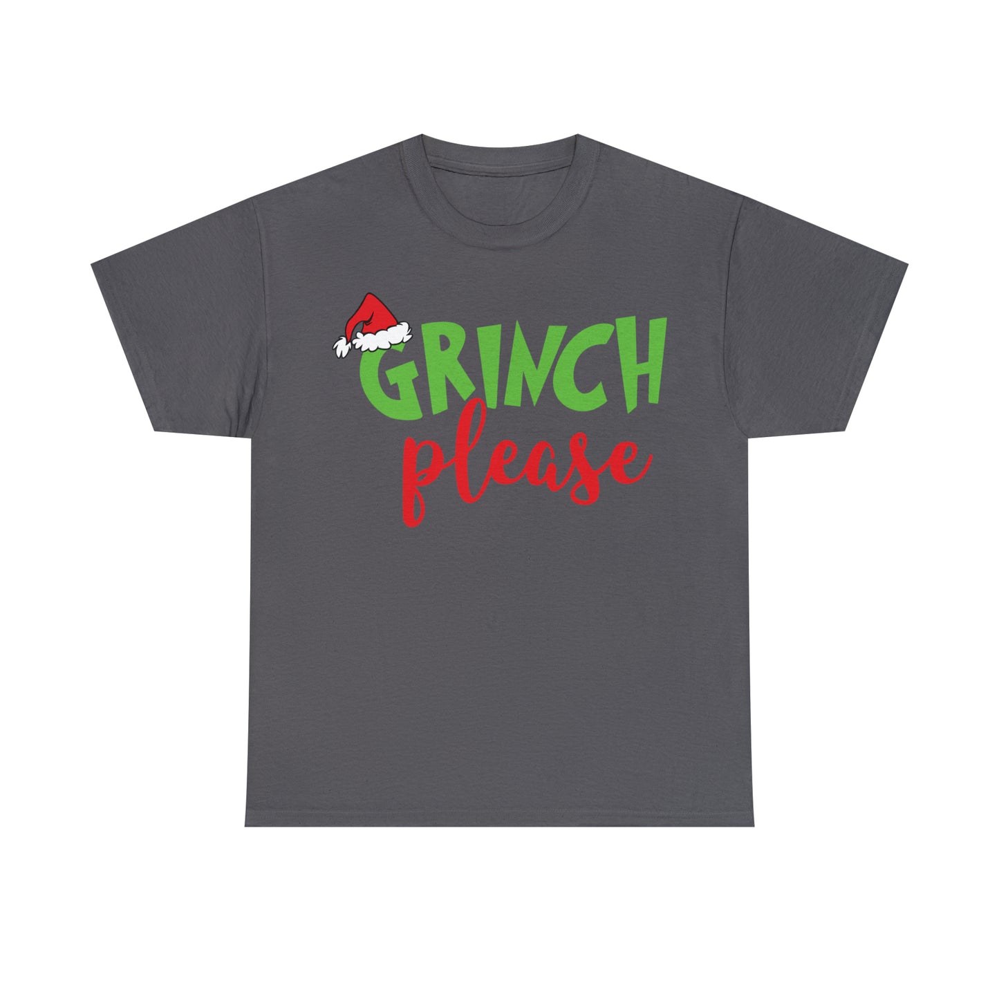 Grinch Please Christmas Short Sleeve Tee