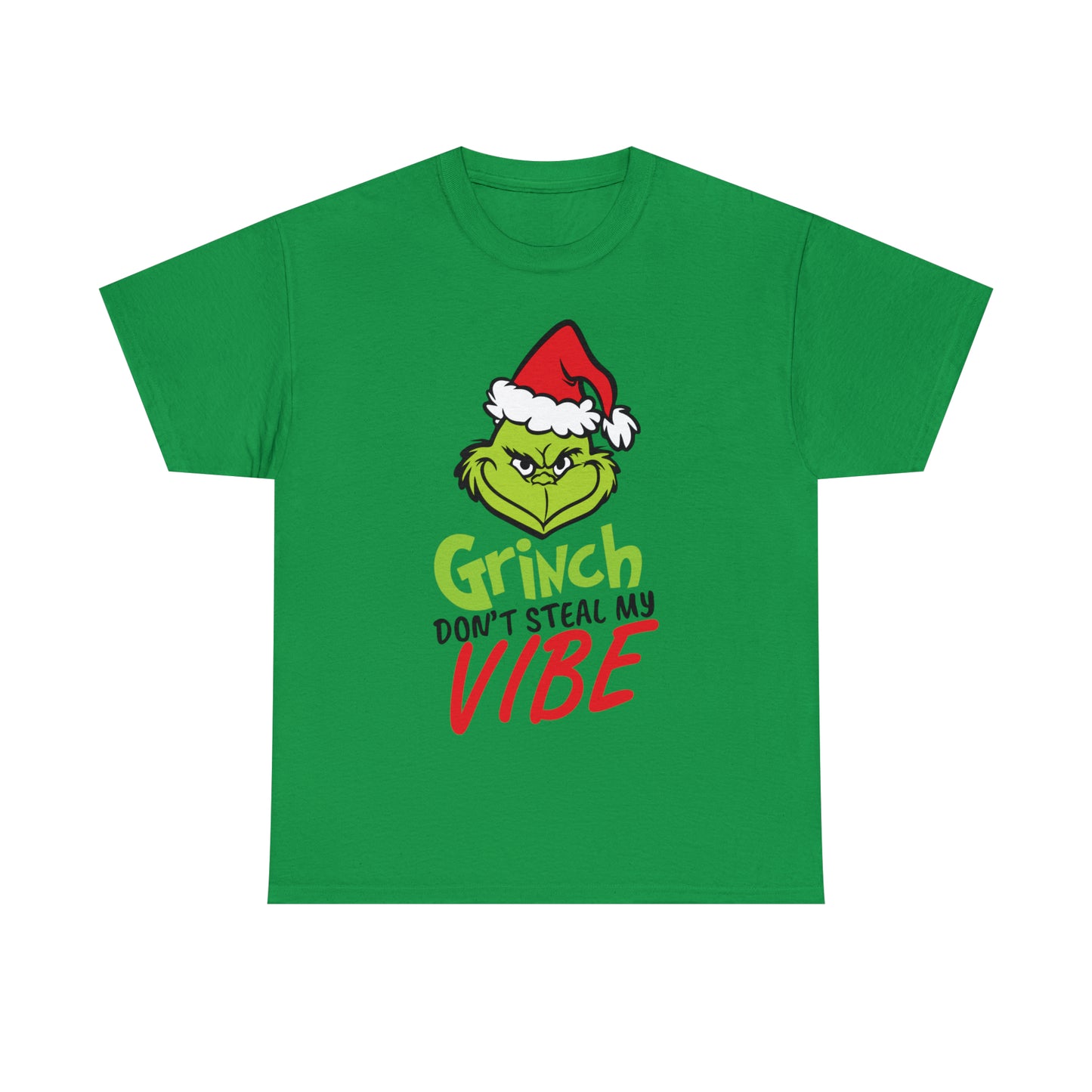 Grinch Don't Kill My Vibe Design 2 Christmas Short Sleeve Tee