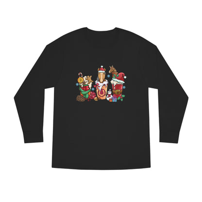 Horse Christmas Latte Long Sleeve Tee