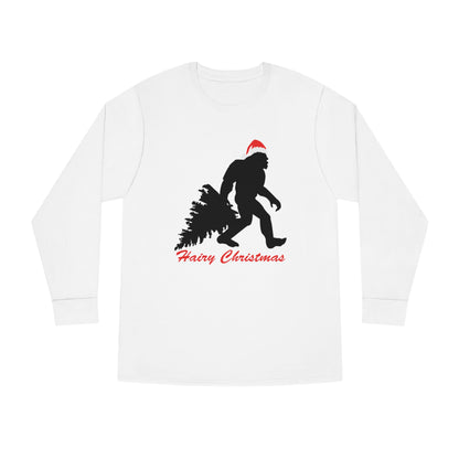 Sasquatch Big Foot Hairy Christmas Long Sleeve Tee