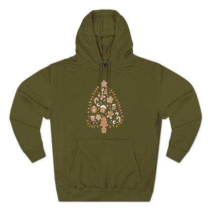 Gingerbread Cookie Christmas Tree Christmas Pullover Hoodie