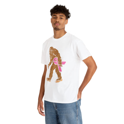 Squatch Bigfoot Breast Cancer Halloween Short Sleeve Tee