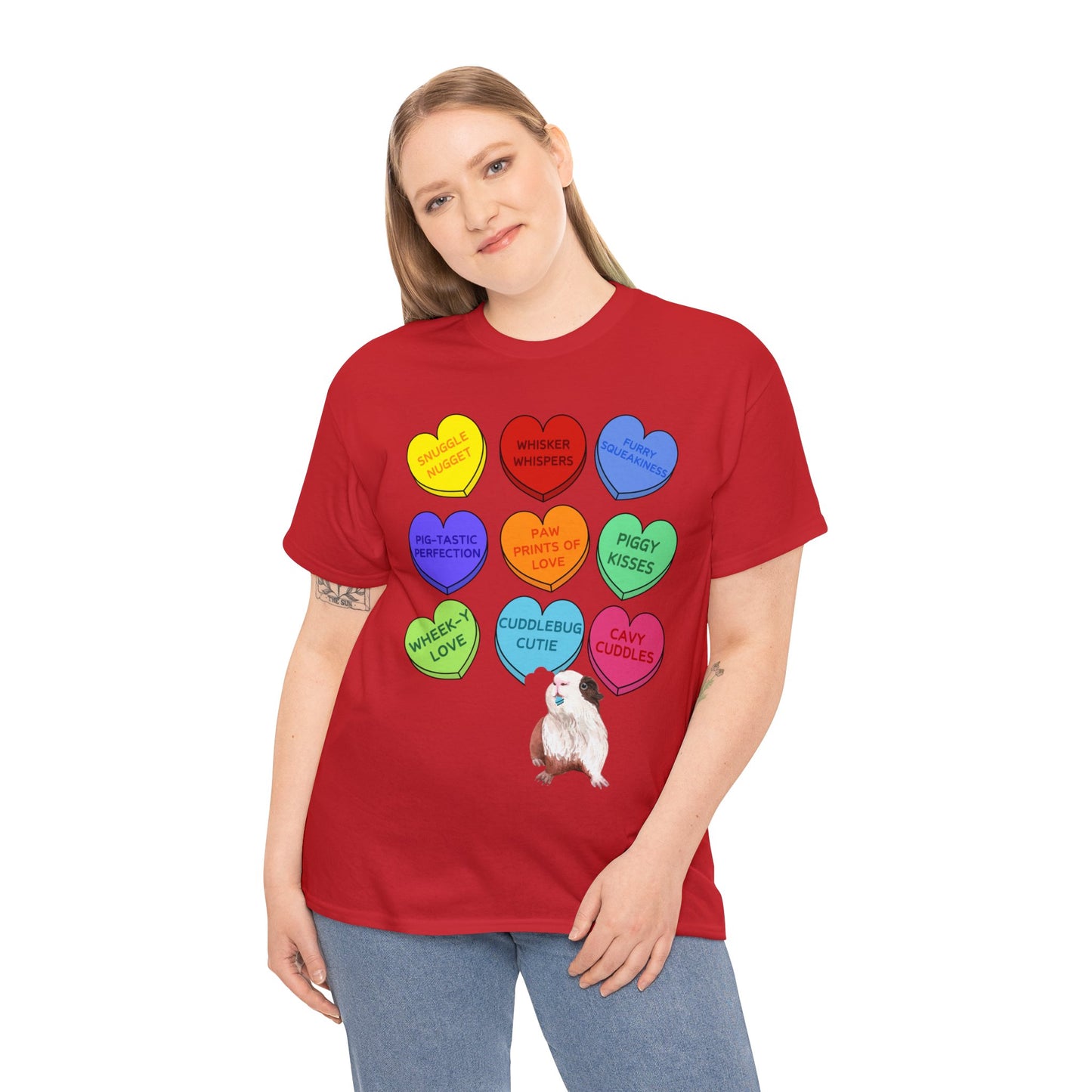 Guinea Pig Sweethearts Valentine Short Sleeve Tee