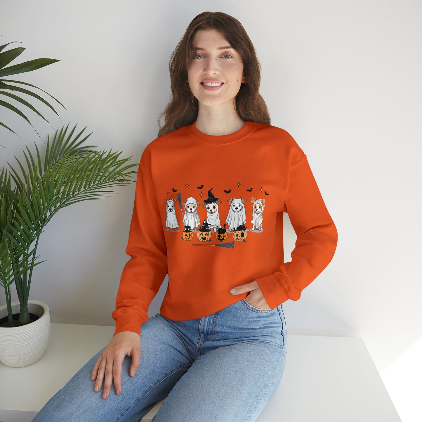 Puppy Ghosts Halloween Sweatshirt