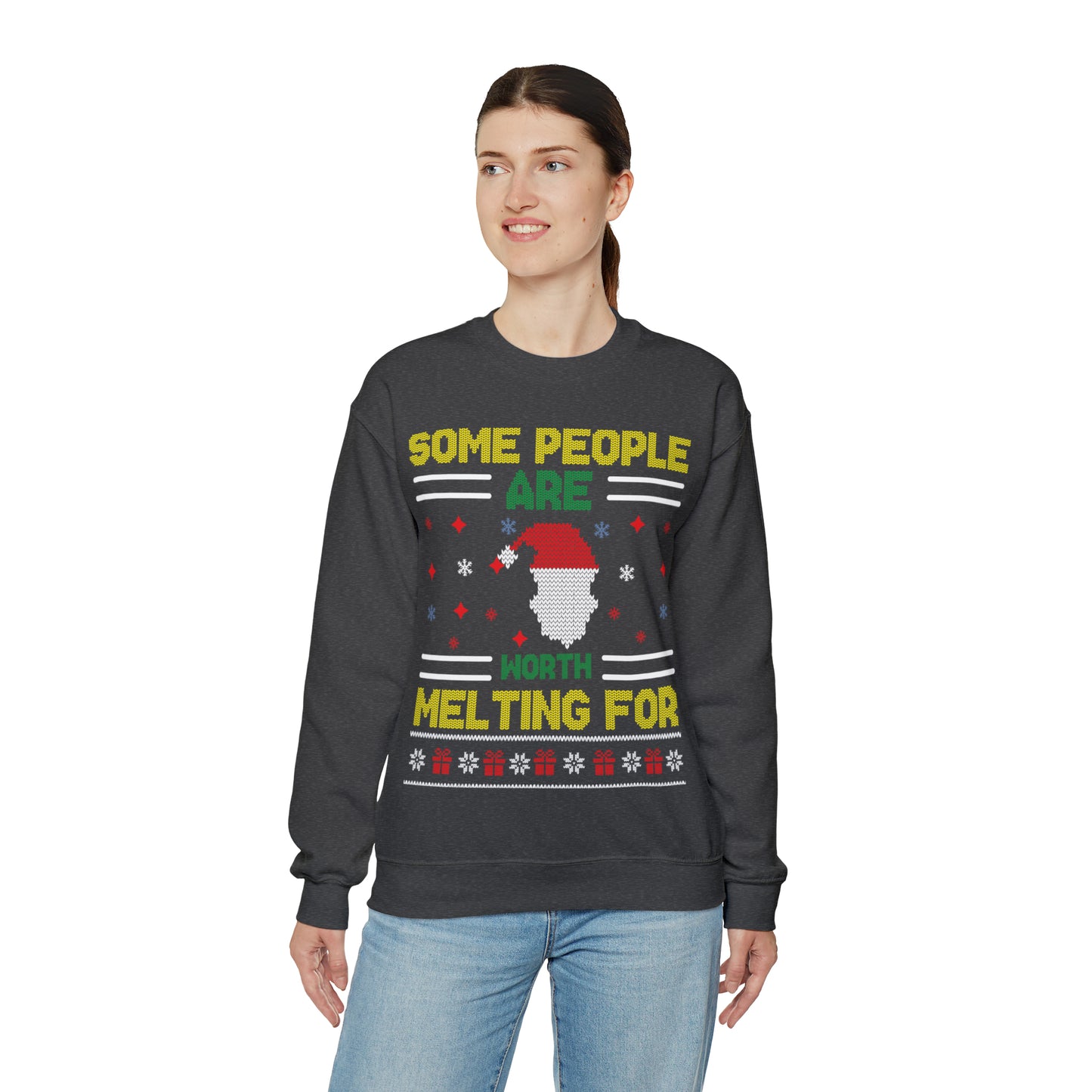 Some People Are Worth Melting For Christmas Ugly Sweater Sweatshirt