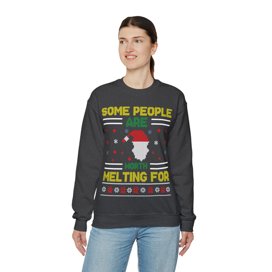 Some People Are Worth Melting For Christmas Ugly Sweater Sweatshirt
