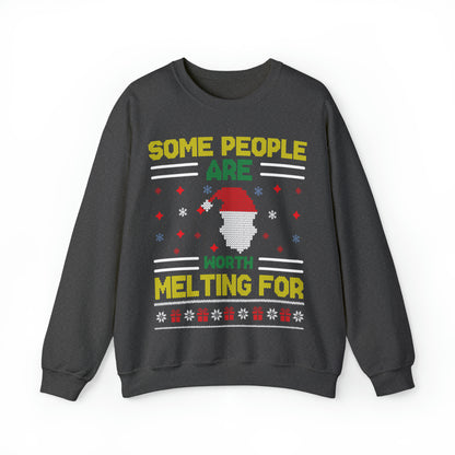 Some People Are Worth Melting For Christmas Ugly Sweater Sweatshirt