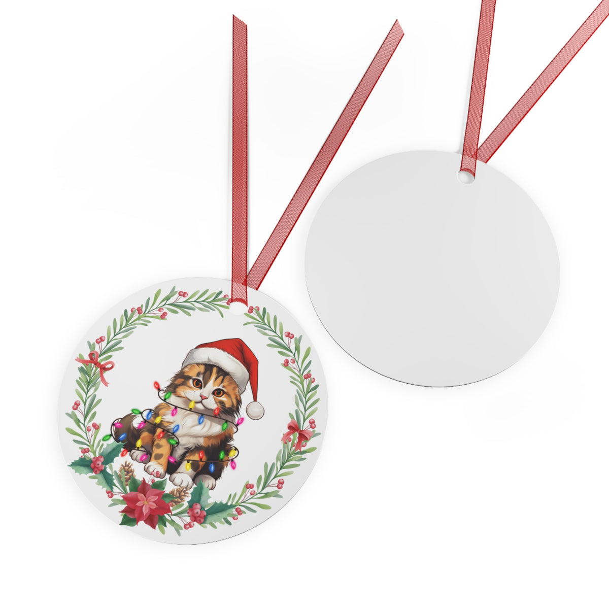 Exotic Shorthair Cat in Lights Ornament