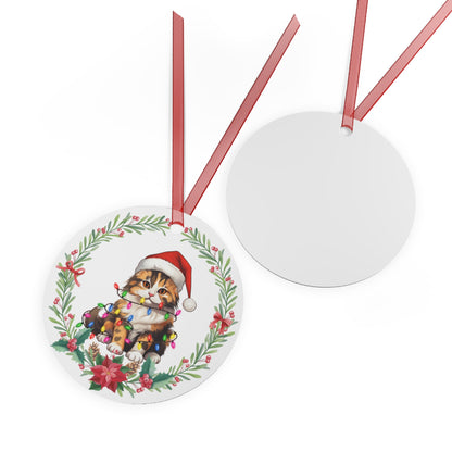 Exotic Shorthair Cat in Lights Ornament