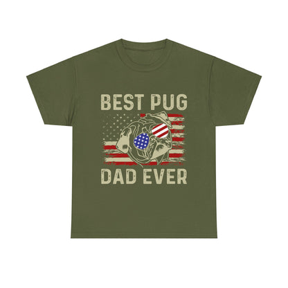 Best Pug Dad Ever Short Sleeve Tee